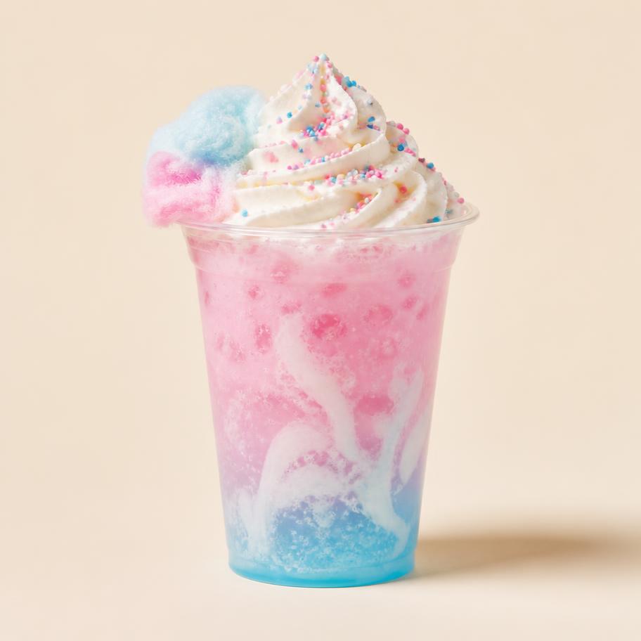 Cotton Candy Cloud — Sprite, cotton candy syrup, cream